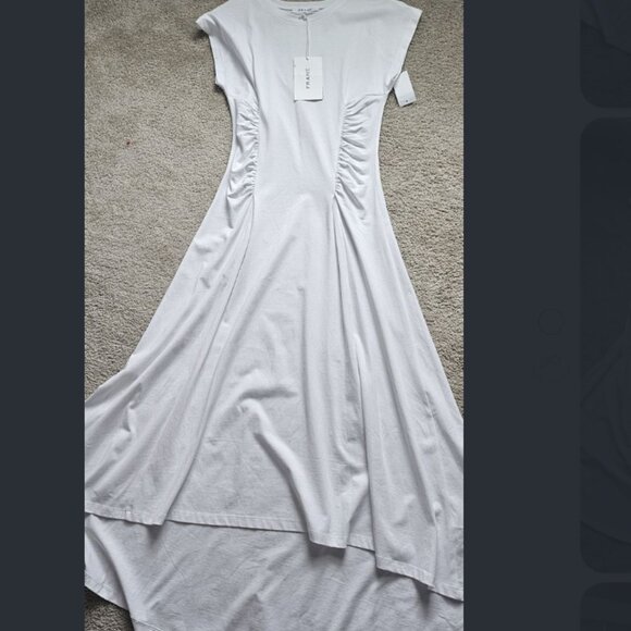 Frame Fitted Flare Cotton Midi Dress - SIZE XS (New with tags) - Picture 4 of 6